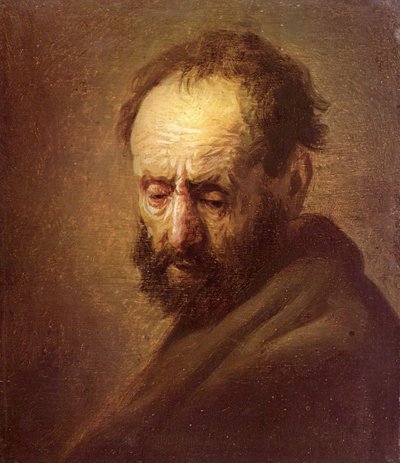 Head of a Bearded Man by Rembrandt van Rijn